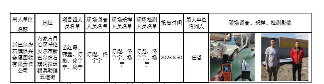 74新巴尔虎右旗俱兴金属回收有限责任公司职业病危害因素定期检测2023.9.7公示.jpg