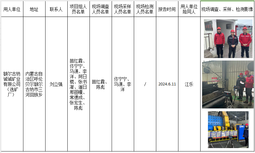 额尔古纳诚诚矿业有限公司（选矿厂）作业场所职业病危害因素定期检测2024.6.11.png