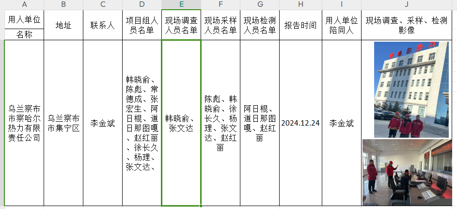 乌兰察布市察哈尔热力有限责任公司作业场所职业病危害因素定期检测报告2025.1.9.png